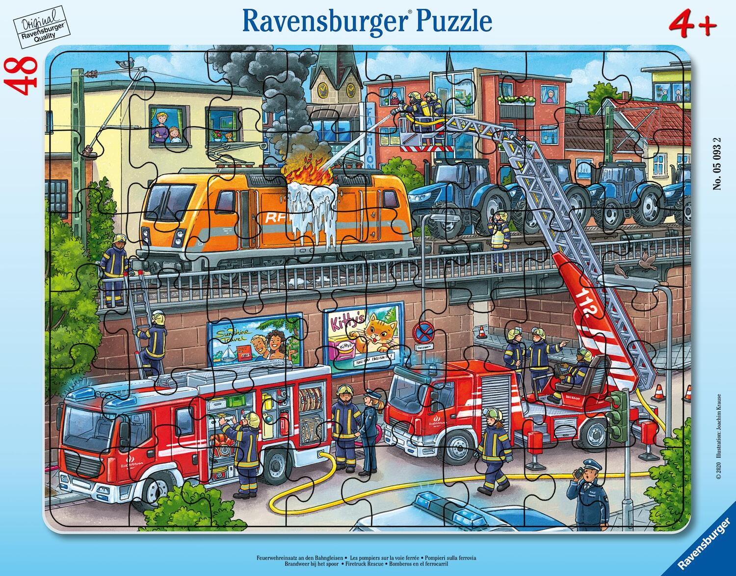 Cover: 4005556050932 | Ravensburger Kinderpuzzle - 05093 Feuerwehreinsatz an den...