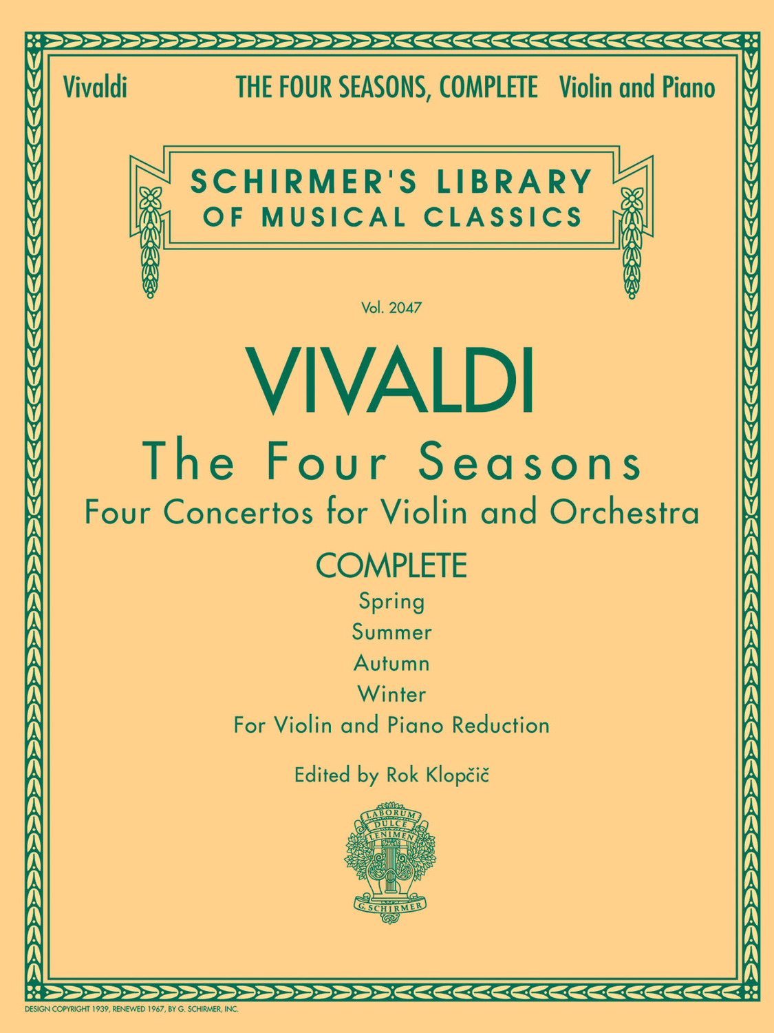 Cover: 73999855357 | The Four Seasons - Complete Edition | Antonio Vivaldi | String | Buch