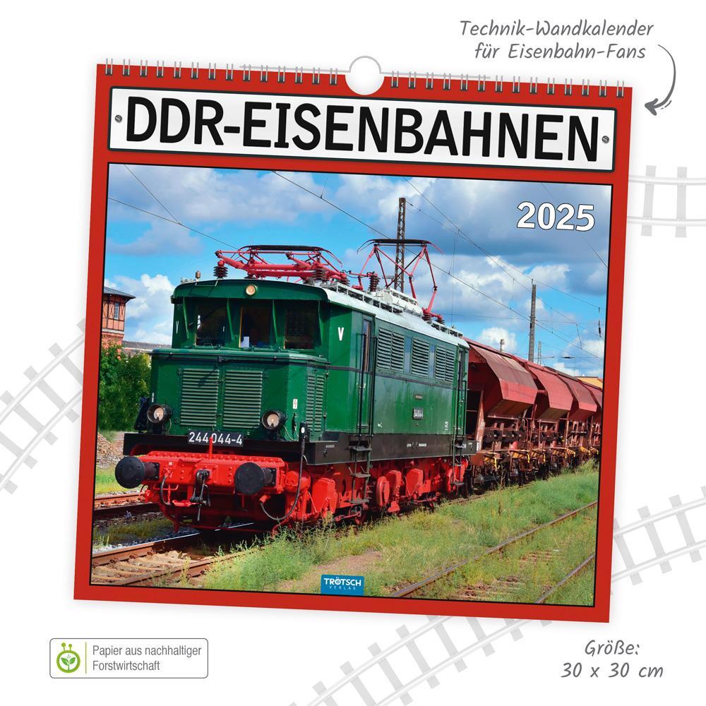 Bild: 9783988022608 | Trötsch Technikkalender DDR-Eisenbahnen 2025 | KG | Kalender | 24 S.