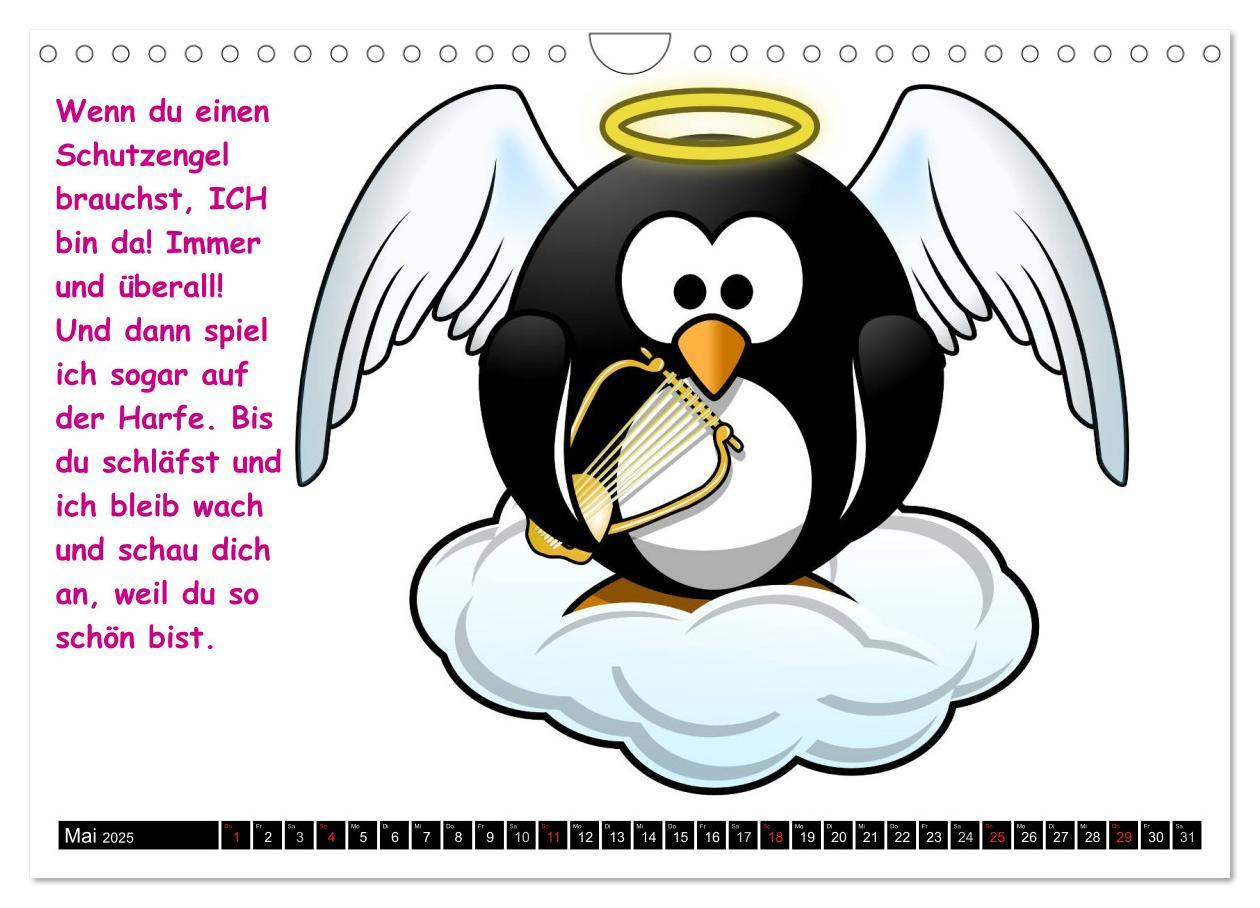 Bild: 9783435727483 | Pinguin-Elfe (Wandkalender 2025 DIN A4 quer), CALVENDO Monatskalender