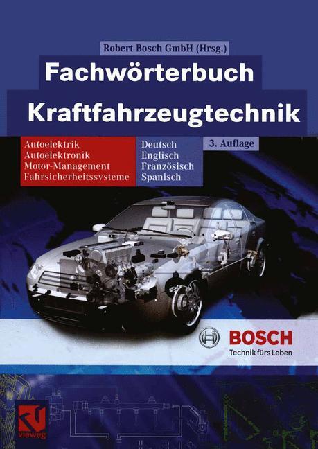 Cover: 9783322803344 | Fachwörterbuch Kraftfahrzeugtechnik | Robert Bosch Gmbh | Taschenbuch