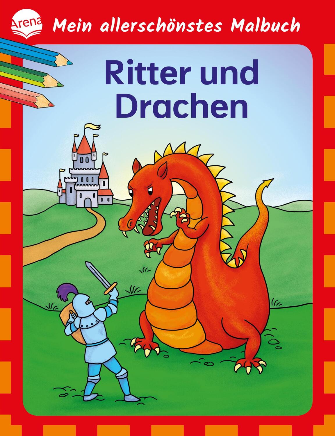 Cover: 9783401719641 | Mein allerschönstes Malbuch. Ritter und Drachen | Birgitta Nicolas