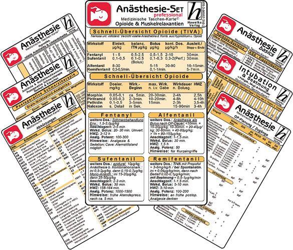 Cover: 9783869573182 | Anästhesie Karten-Set -professional- ( 7er-Set ) - Medizinische...