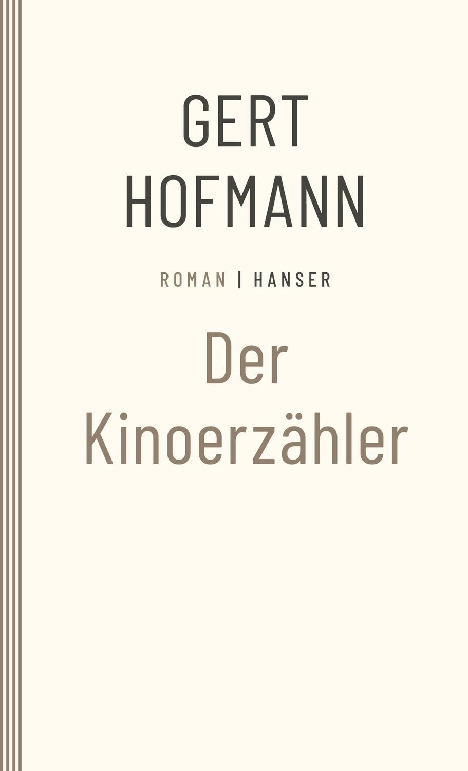 Cover: 9783446272224 | Der Kinoerzähler | Roman | Gert Hofmann | Taschenbuch | Paperback
