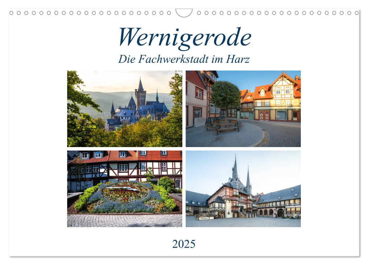 Cover: 9783435235933 | Wernigerode - Die Fachwerkstadt im Harz (Wandkalender 2025 DIN A3...