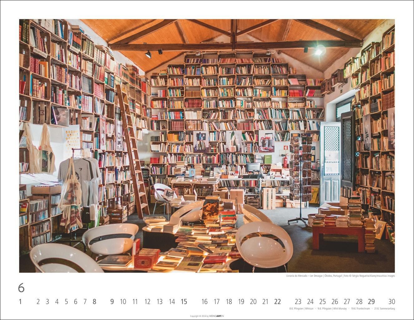 Bild: 9783839901304 | Lieblings-Buchhandlungen Kalender 2025 | Kalender | Spiralbindung