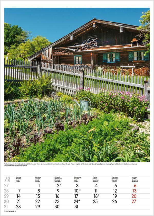 Bild: 9783731876083 | Bayern 2025 | Wandkalender mit Fotos von Bayern. Format 30 x 42 cm.