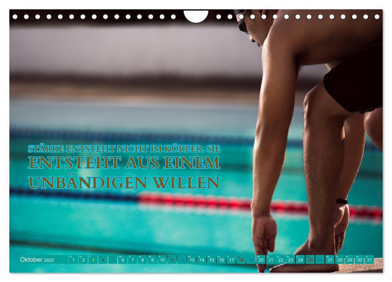 Bild: 9783383867514 | Schwimmen und SUP Begleitet mit coolen Sprüchen (Wandkalender 2025...