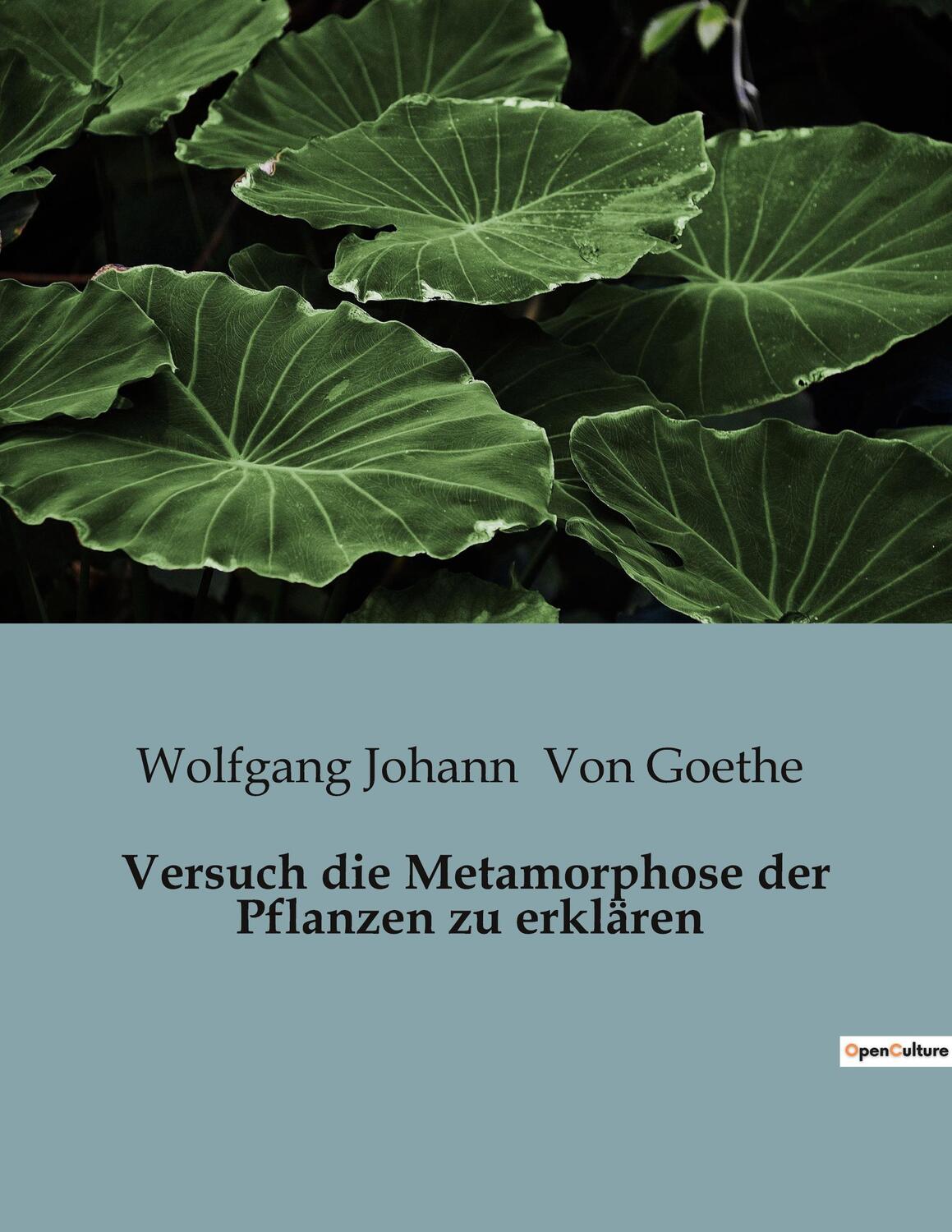 Cover: 9791041945993 | Versuch die Metamorphose der Pflanzen zu erklären | Goethe | Buch