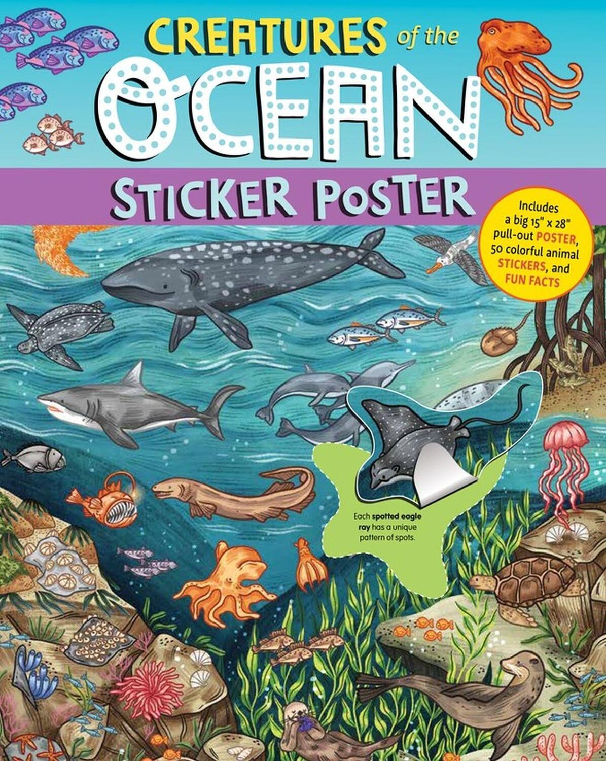 Cover: 9781635866209 | Creatures of the Ocean Sticker Poster | Fiona Ocean Simmance (u. a.)