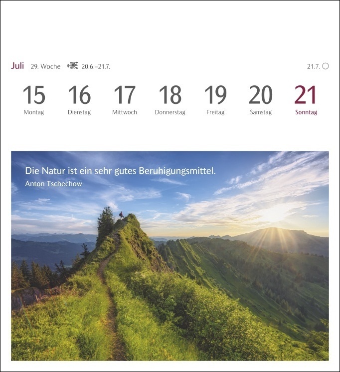 Bild: 9783840031489 | Momente des Glücks Postkarten-Kalender 2024. Positive Stimmung und...