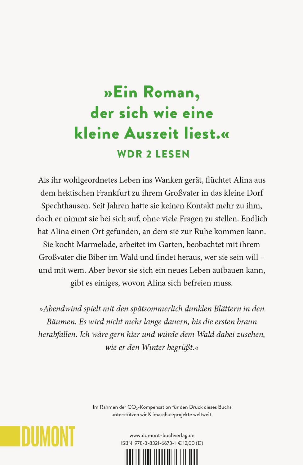 Rückseite: 9783832166731 | In den Wäldern der Biber | Roman | Franziska Fischer | Taschenbuch