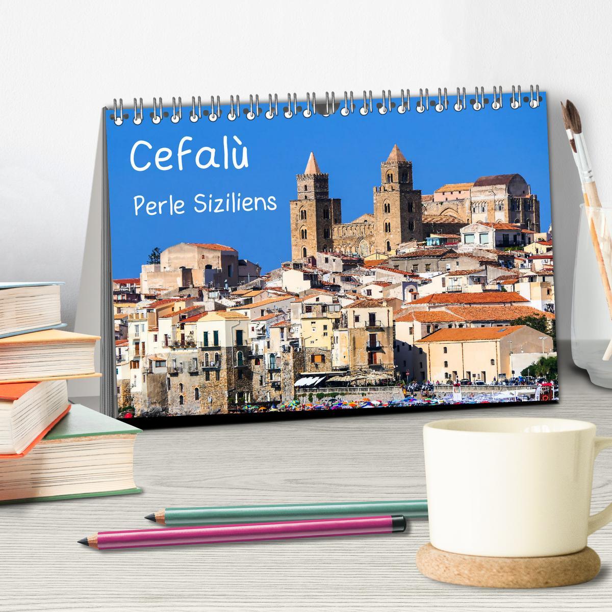 Bild: 9783383793677 | Cefalù Perle Siziliens (Tischkalender 2025 DIN A5 quer), CALVENDO...