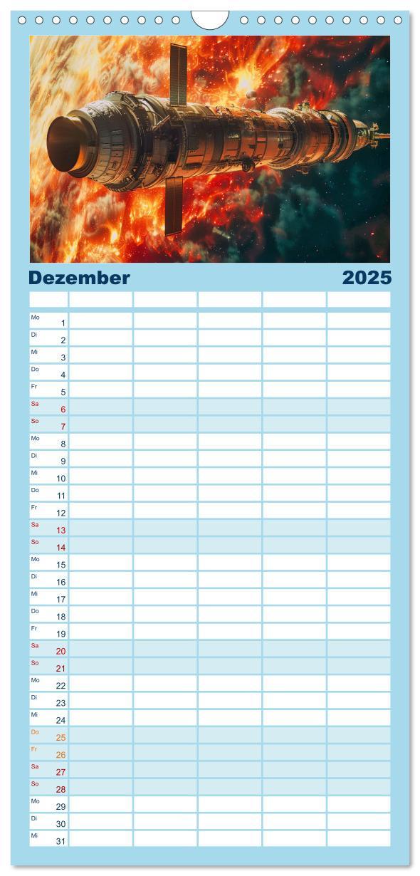 Bild: 9783457153956 | Familienplaner 2025 - Sternenreisen - Ein kosmischer Kalender mit 5...