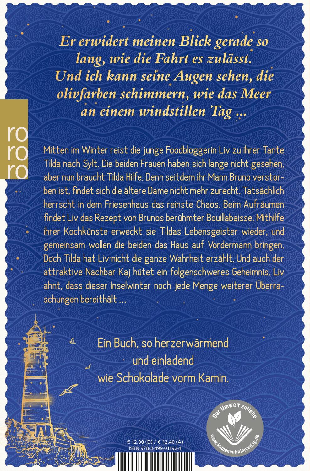 Rückseite: 9783499011924 | Winterzauber auf Sylt | Lena Wolf | Taschenbuch | 400 S. | Deutsch
