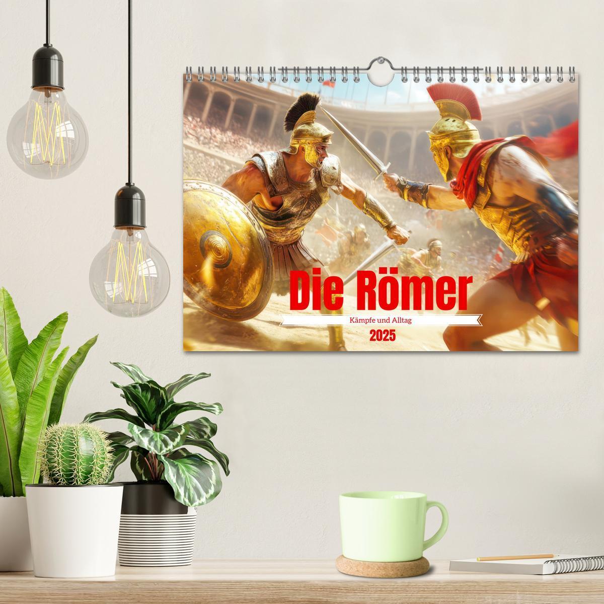 Bild: 9783457205396 | Die Römer - Kämpfe und Alltag (Wandkalender 2025 DIN A4 quer),...