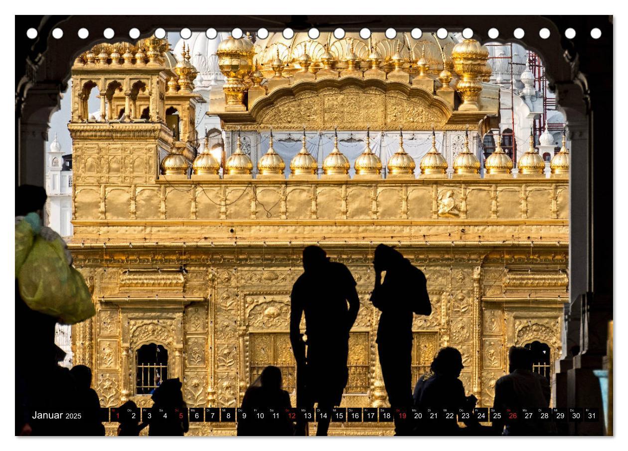 Bild: 9783435300938 | Amritsar - Der goldene Tempel (Tischkalender 2025 DIN A5 quer),...