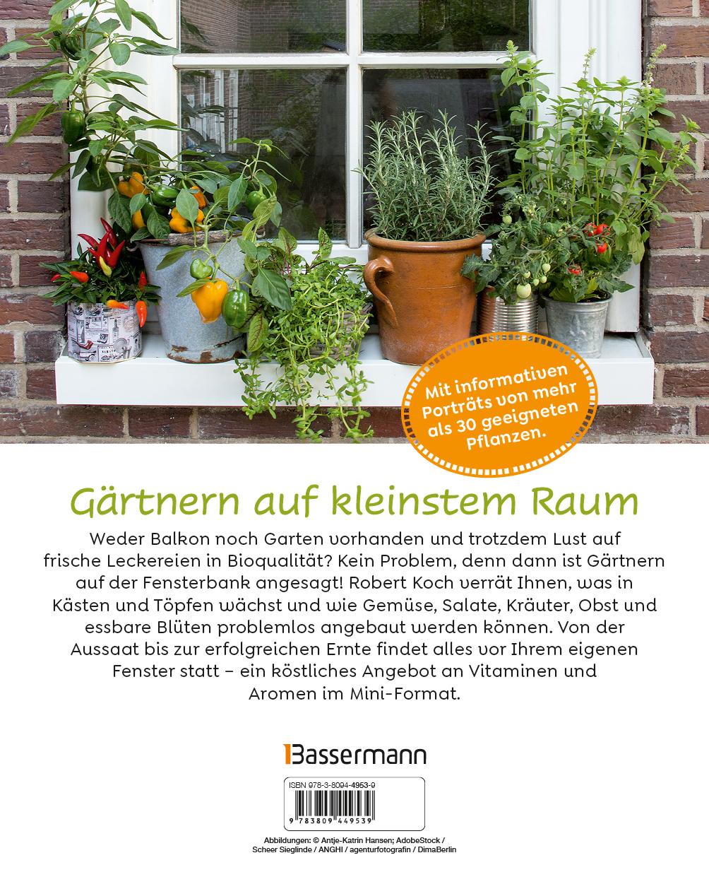 Bild: 9783809449539 | Gärtnern auf der Fensterbank. Gemüse, Salate, Kräuter &amp; Co. | Koch