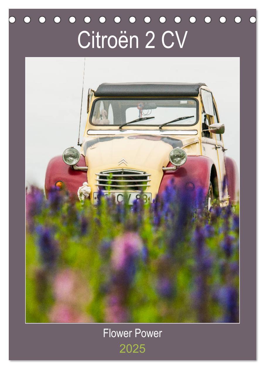 Cover: 9783435940752 | Citroën 2 CV ¿ Flower Power (Tischkalender 2025 DIN A5 hoch),...