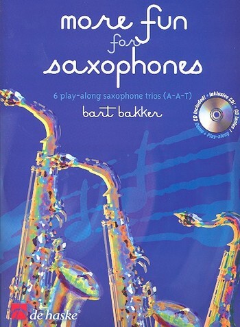 Cover: 9789043127707 | More Fun for Saxophones | 6 play-along saxophone trios (A-A-T) | 2007