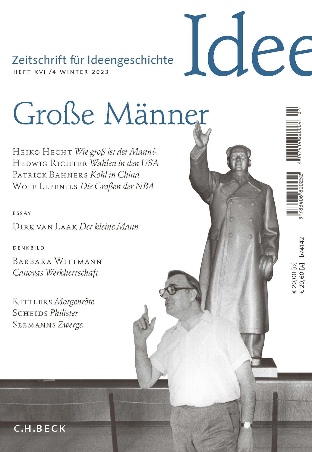 Cover: 9783406800252 | Zeitschrift für Ideengeschichte Heft XVII/4 Winter 2023 | Große Männer