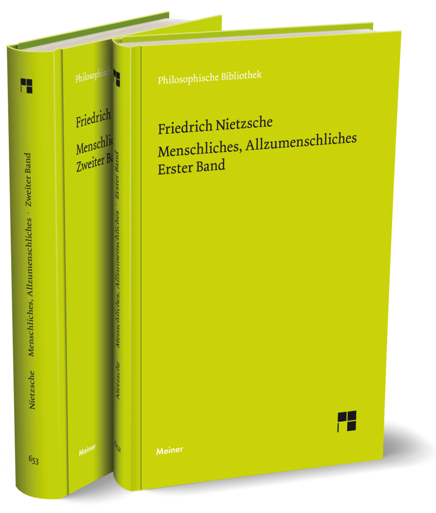 Cover: 9783787344444 | Menschliches, Allzumenschliches Bd. 1+2, m. 2 Buch | Nietzsche | Buch