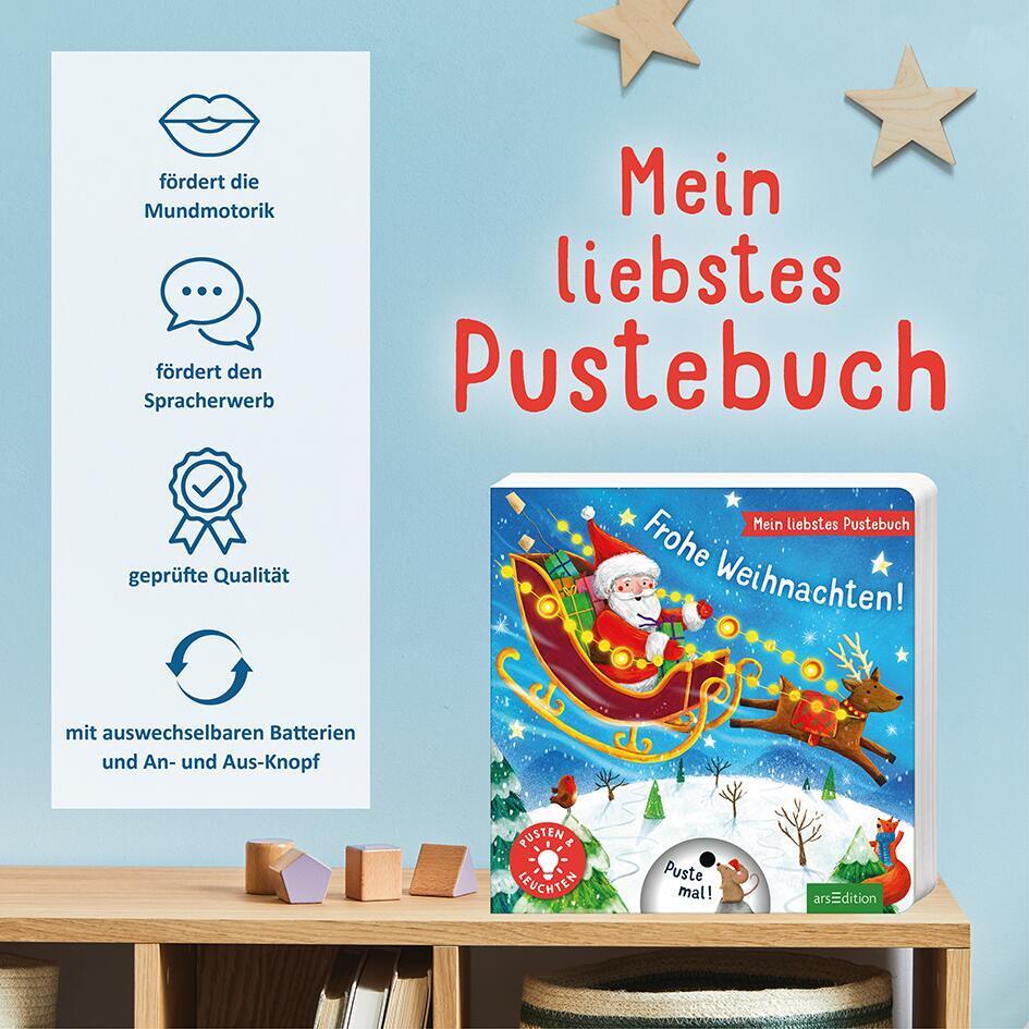 Bild: 9783845855134 | Mein liebstes Pustebuch - Frohe Weihnachten! | Pusten &amp; leuchten