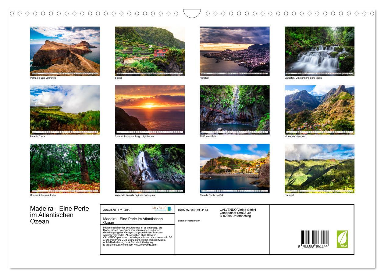 Bild: 9783383961144 | Madeira - Eine Perle im Atlantischen Ozean (Wandkalender 2025 DIN...