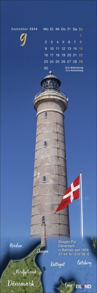 Bild: 9783964023070 | Leuchttürme Lesezeichen &amp; Kalender 2024. Eiland-Leuchtturm-Kalender...