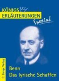 Cover: 9783804430556 | Erläuterungen zu Gottfried Benn: Das lyrische Schaffen | Benn | Buch