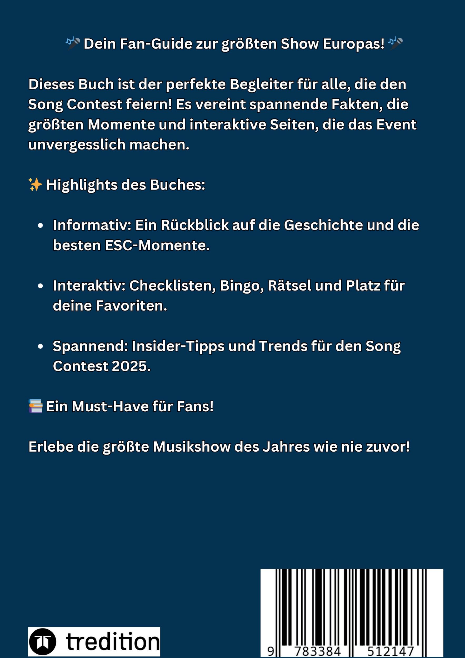 Rückseite: 9783384512147 | Das große Buch zum Song Contest 2025 | Corinna Theresa Höllering