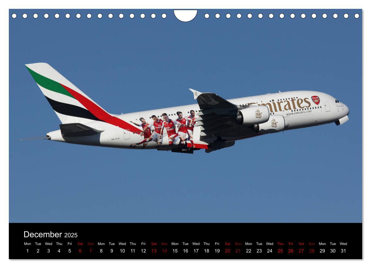 Bild: 9781325946662 | A380 SuperJumbo (Wall Calendar 2025 DIN A4 landscape), CALVENDO 12...