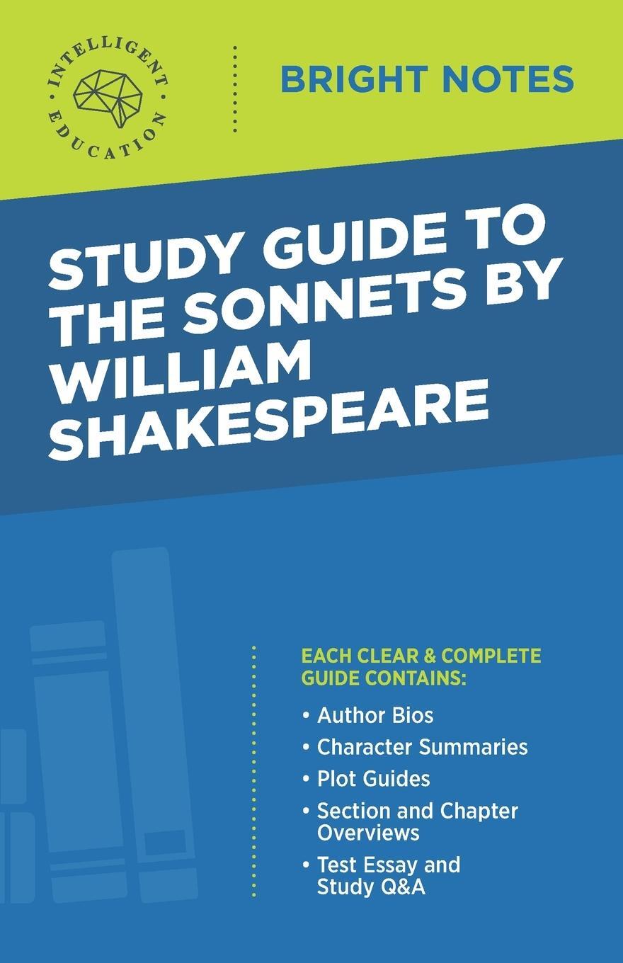 Cover: 9781645425861 | Study Guide to The Sonnets by William Shakespeare | Taschenbuch | 2020