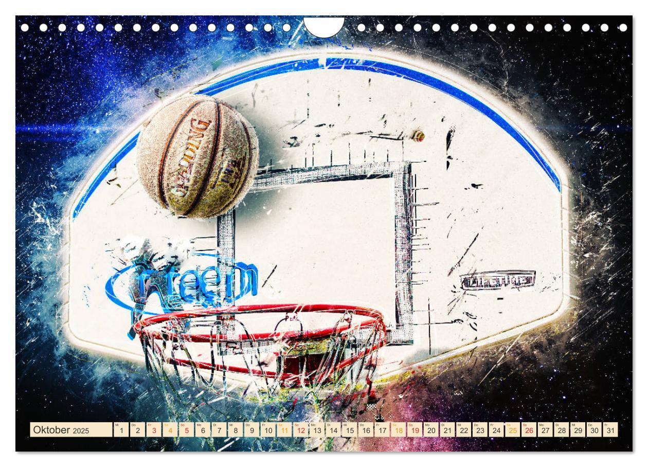 Bild: 9783435325498 | Basketball extrem (Wandkalender 2025 DIN A4 quer), CALVENDO...