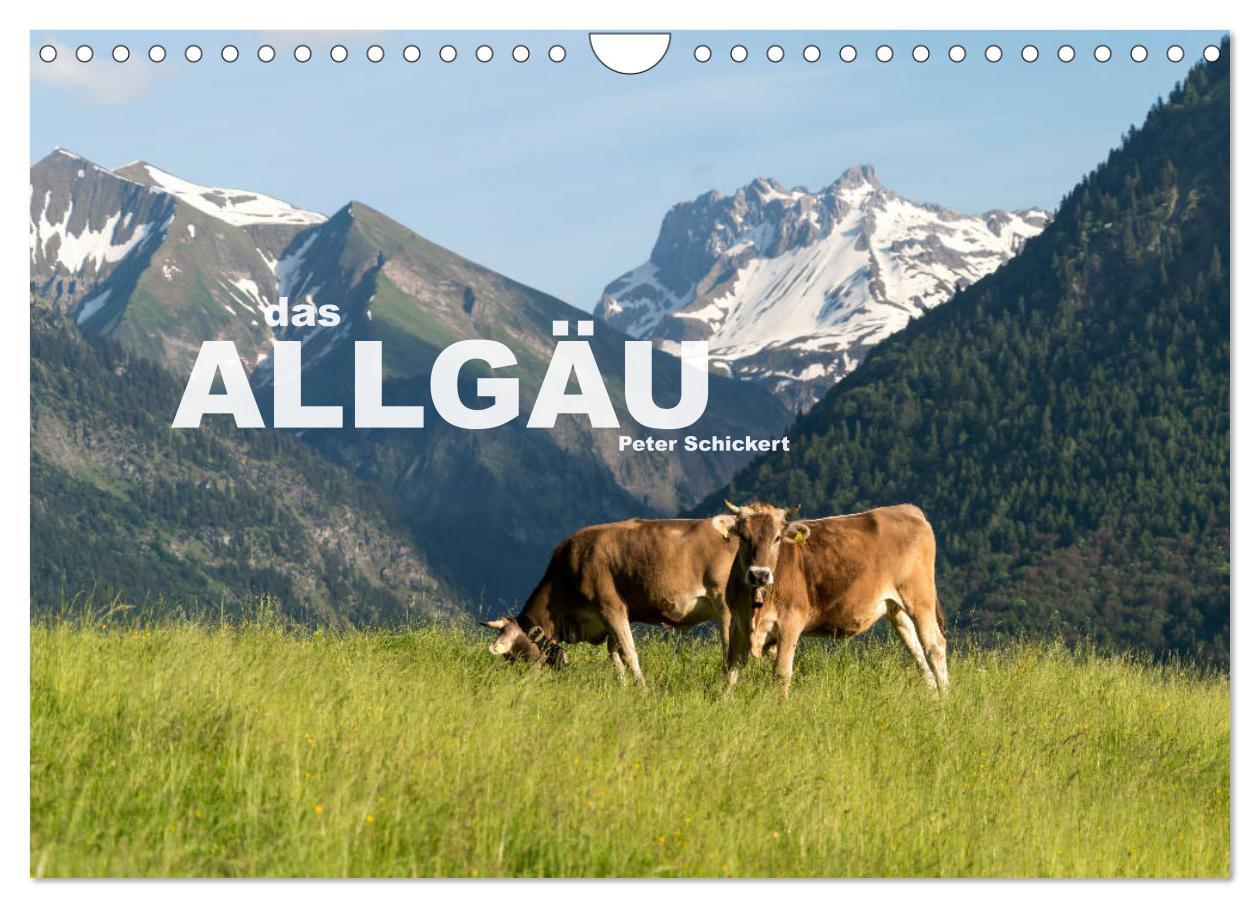 Cover: 9783435454129 | das Allgäu (Wandkalender 2025 DIN A4 quer), CALVENDO Monatskalender