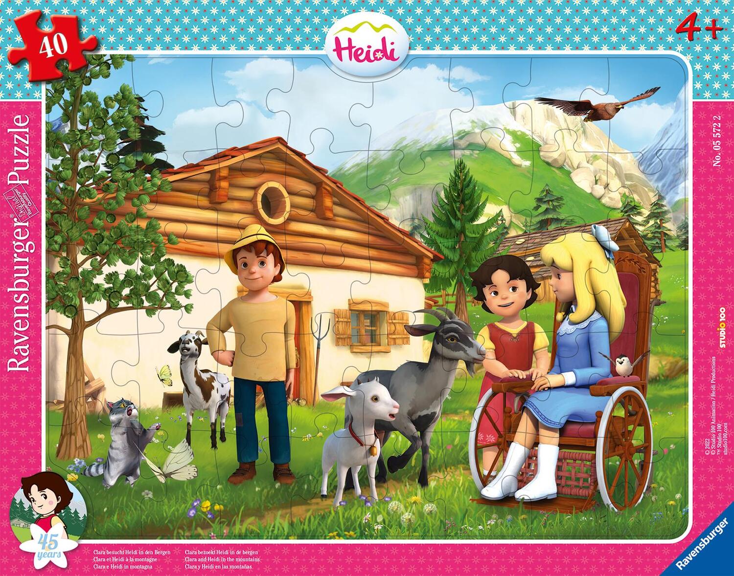 Cover: 4005556055722 | Ravensburger Kinderpuzzle 05572 - Clara besucht Heidi | Spiel | 2022