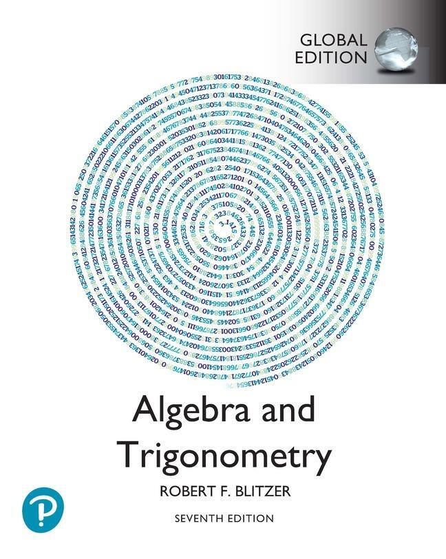 Cover: 9781292443447 | Algebra and Trigonometry, Global Edition | Robert Blitzer | Buch