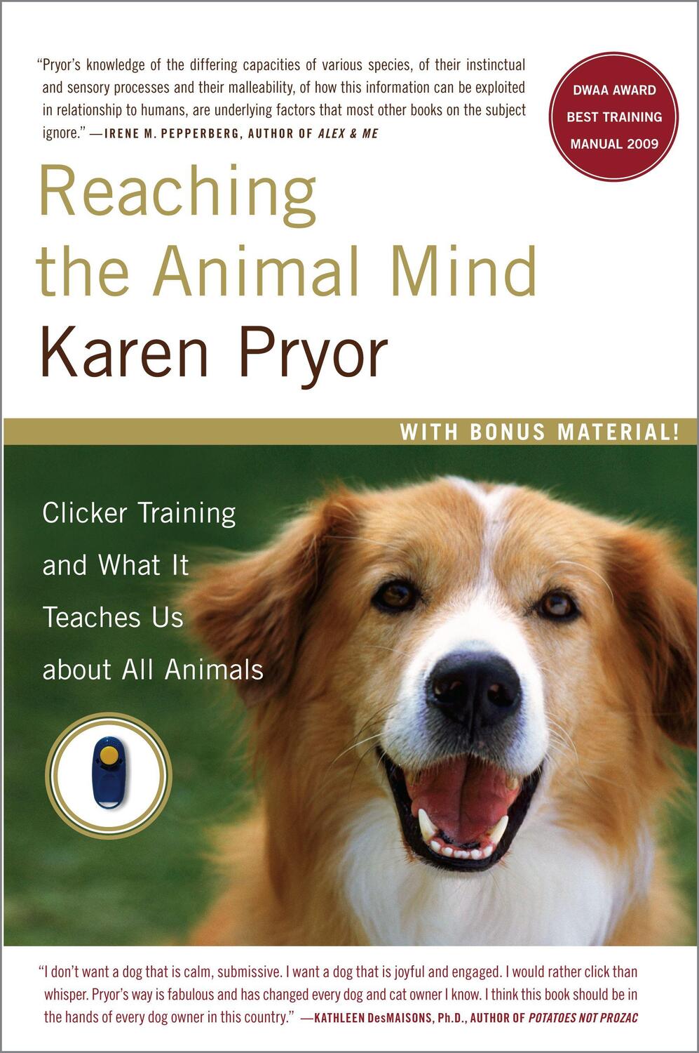 Cover: 9780743297776 | Reaching the Animal Mind: Clicker Training and What It Teaches Us...