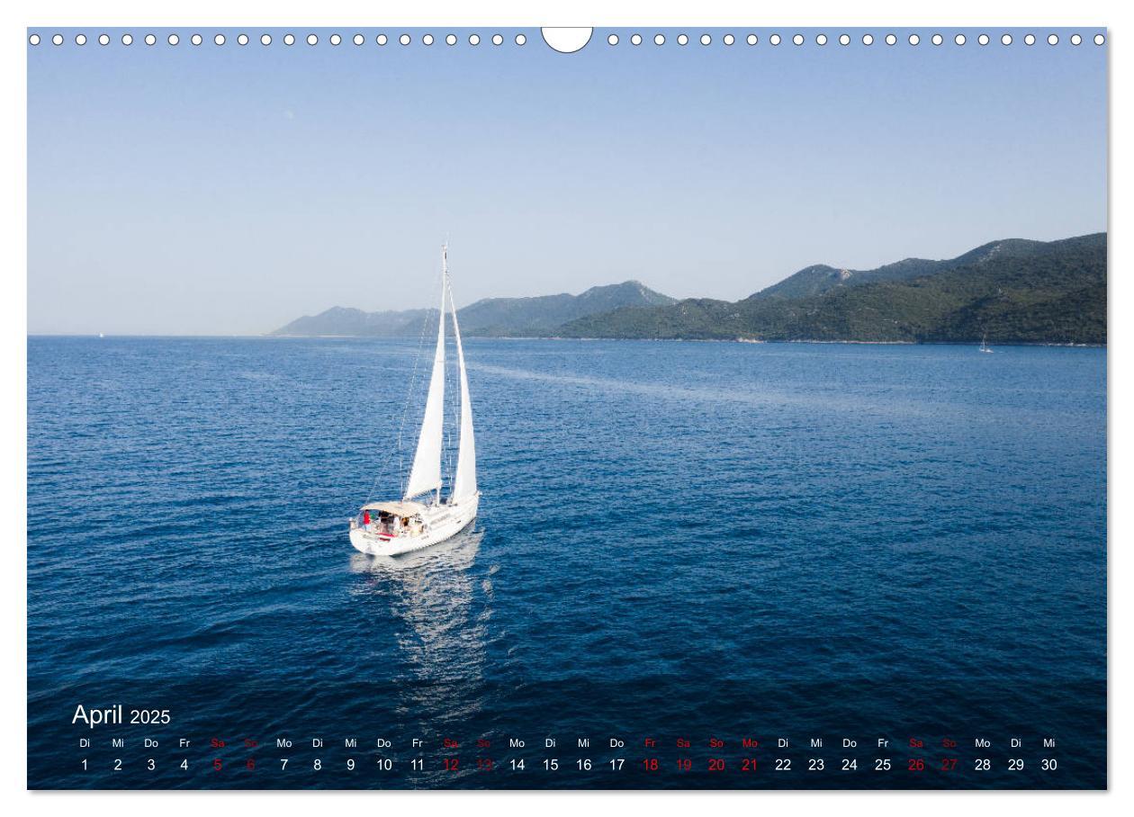 Bild: 9783435149148 | Segeln in Kroatien (Wandkalender 2025 DIN A3 quer), CALVENDO...