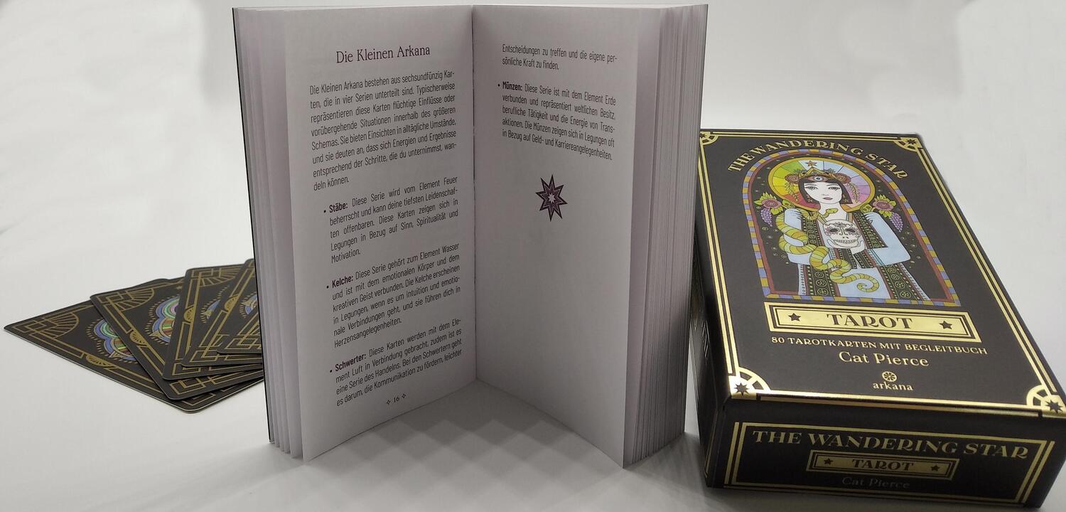 Bild: 4250938600018 | The Wandering Star Tarot | 80 Tarotkarten mit Begleitbuch | Cat Pierce