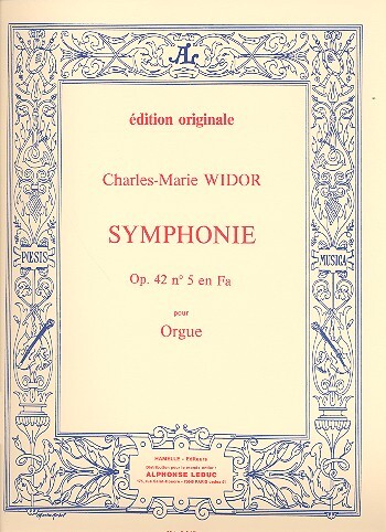 Cover: 9790230792479 | Symphonie For Organ No.5 Op.42 No.1 | Charles-Marie Widor | Buch