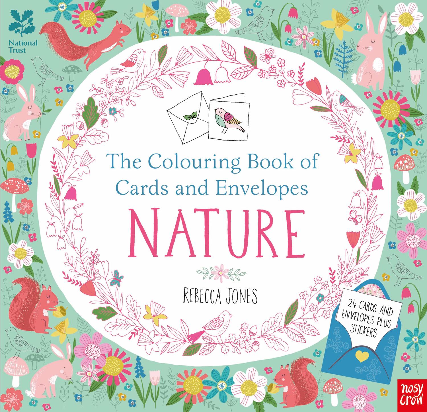 Cover: 9780857637253 | National Trust: The Colouring Book of Cards and Envelopes - Nature