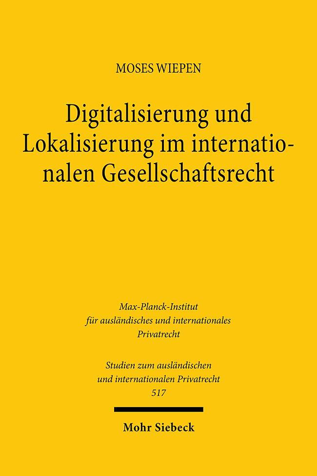 Cover: 9783161632846 | Digitalisierung und Lokalisierung im internationalen...