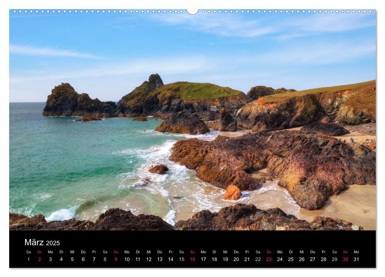 Bild: 9783435595525 | Cornwall (Wandkalender 2025 DIN A2 quer), CALVENDO Monatskalender