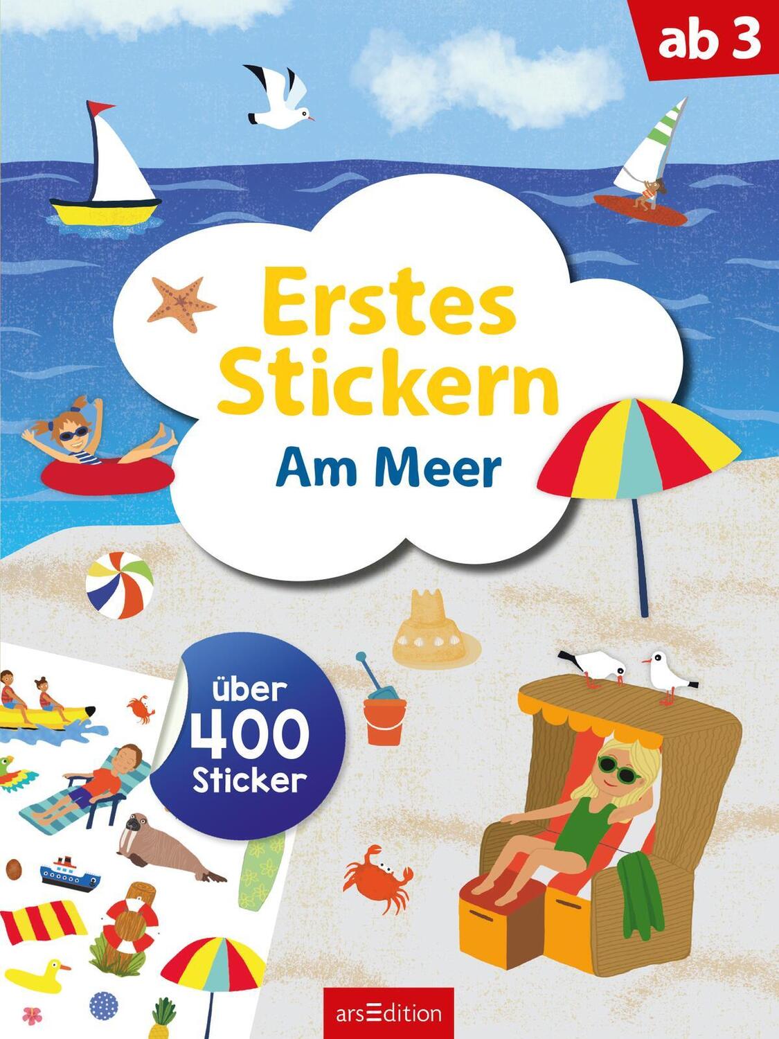 Bild: 9783845853857 | Erstes Stickern - Am Meer | Über 400 Sticker | Taschenbuch | 40 S.