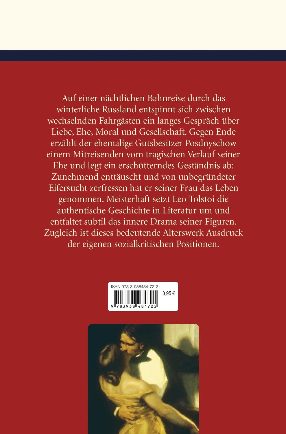 Bild: 9783938484722 | Die Kreutzersonate | Leo N. Tolstoi | Buch | 144 S. | Deutsch | 2006