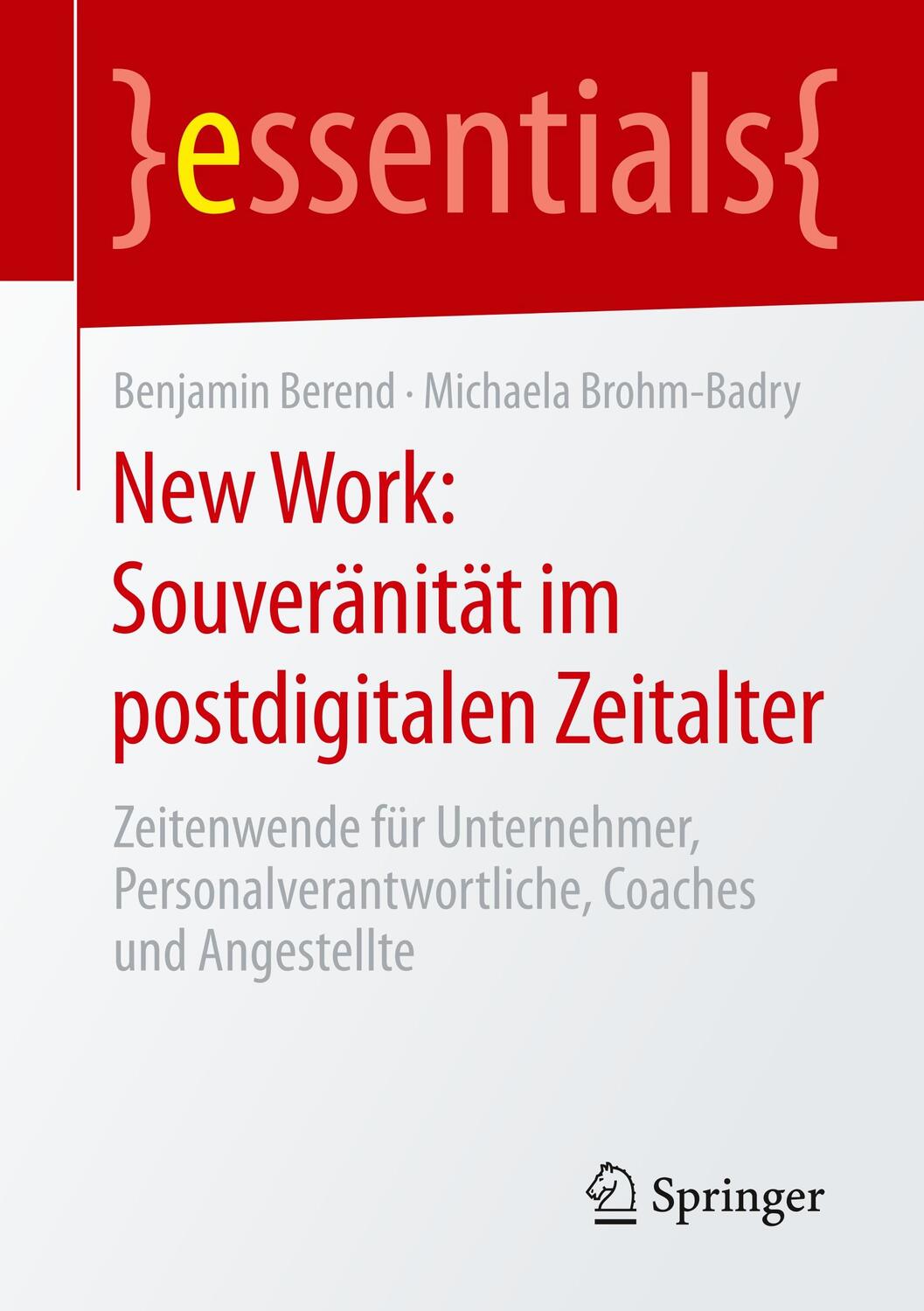 Cover: 9783658296834 | New Work: Souveränität im postdigitalen Zeitalter | Berend (u. a.)