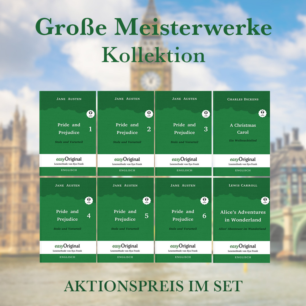 Cover: 9783991127369 | Große Meisterwerke Kollektion Softcover (Bücher + 8 MP3 Audio-CDs)...