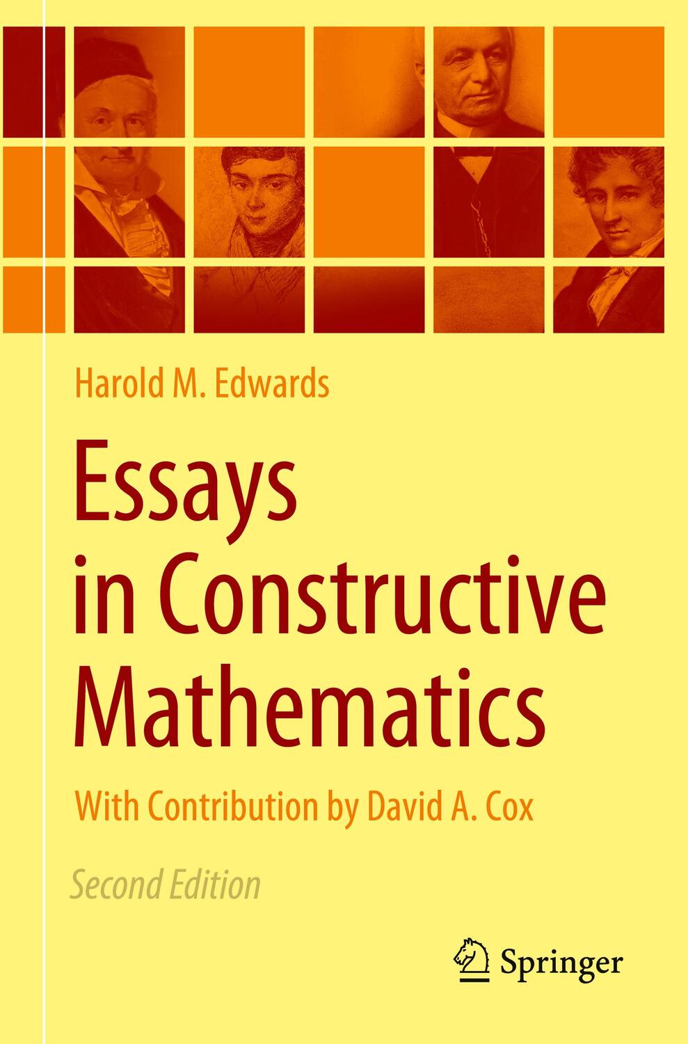 Cover: 9783030985608 | Essays in Constructive Mathematics | Harold M. Edwards | Taschenbuch