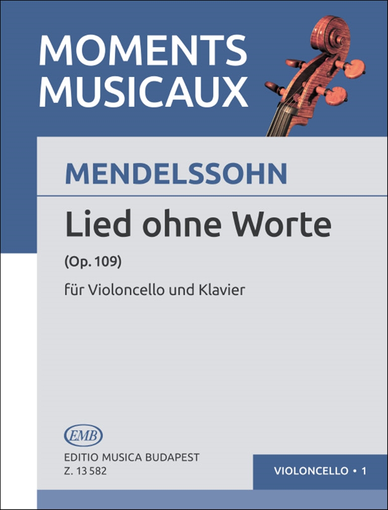 Cover: 9790080135822 | Lied ohne Worte op. 109 | Felix Mendelssohn Bartholdy | Buch | 1988